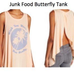 NWT JUNK FOOD Butterfly Back Tank